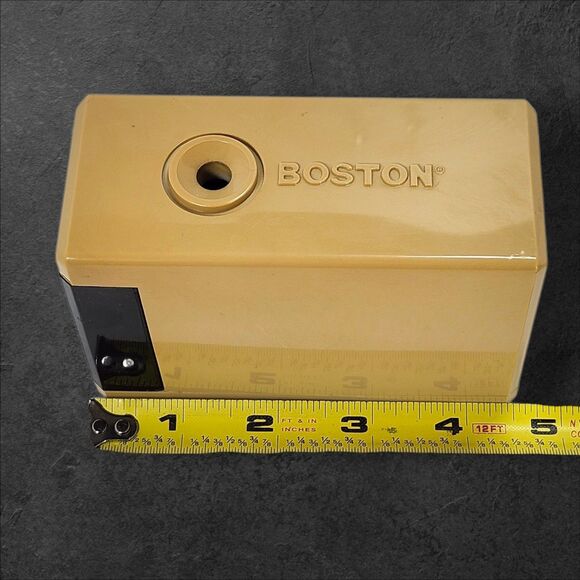 Vintage EB Boston Electric Pencil Sharpener Motor Runs Needs Repair Battery - Picture 8 of 10